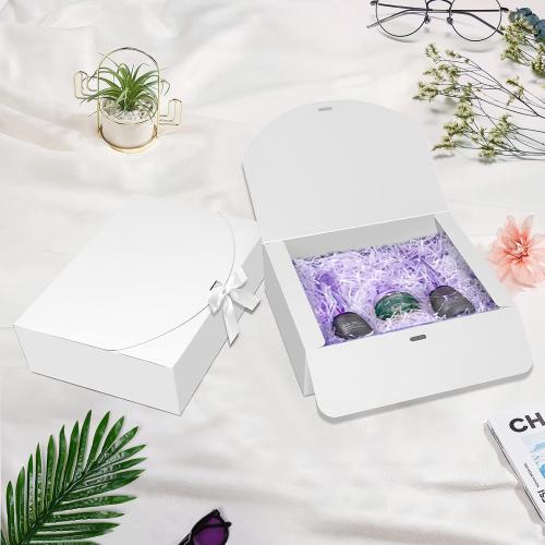 BoShahai 10 PCS White Gift Boxes with Lids 10.6x7.8x3.1 Inch Proposal box
