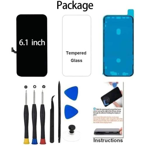 Fixerman for iPhone 15 Pro Screen Replacement 6.1 inch Full HD, 3D Touch LCD Display Digitizer Assembly with Repair Tools - Model A2848, A3101, A3104, A3102