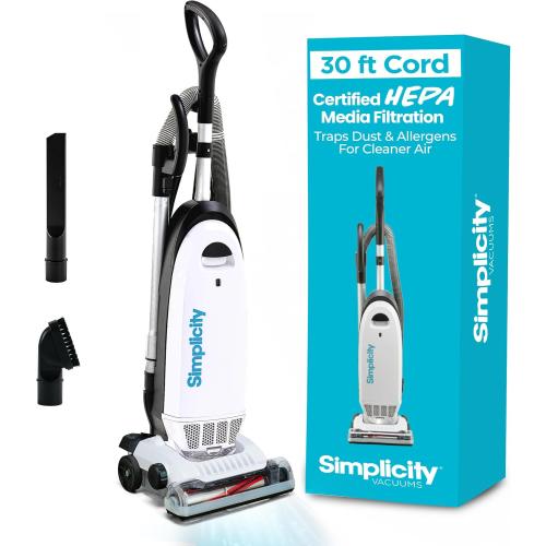 Simplicity Vacuums S20EZM Allergy Bagged Upright Vacuum Cleaners for Home