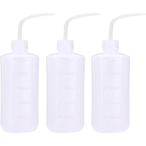 UPTATSUPPLY 3 PCS Tattoo Bottle Squeeze Wash Bottle Convenient Green Soap Supply Wash Tattoo Accessories (500ml)