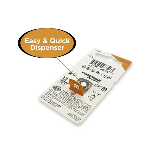 POWERMAX Zinc 312 Button Batteries (64-Pack)