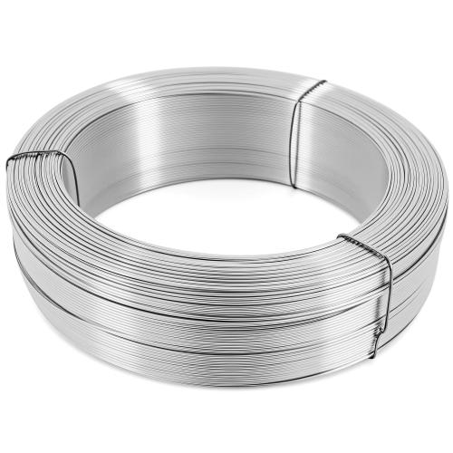 LEIFIDE Wire in Galvanized, 18 Gauge x 2000ft Hardware Cloth Roll Tie Tool Annealed Galvanized Steel Hobby Wire Flexible Reel for Home Decoration Industrial(Silver)