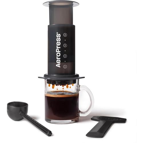 AeroPress Original Coffee Press - All-in-One French Press, Pour-Over & Espresso Style Manual Brewer, 2 Min Brew for Less Bitterness, More Flavor, Small Portable Coffee Maker, Travel & Camping