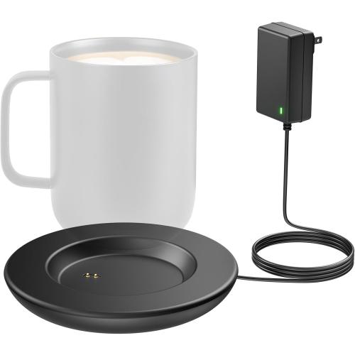 Charging Coaster 2 Compatible with Temperature Control Smart Mug 2 and 1/Travel Mug, Wireless Charger Power Dock Base for Home & Office