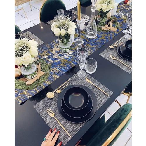 108 Gold Table Runner - Metallic Gold Tulle Party Decorations 9ft Sparkle Foil Mesh Centerpieces for Birthday, Wedding, Anniversary, Thanksgiving, Christmas,‌ Graduation Party Table Runner
