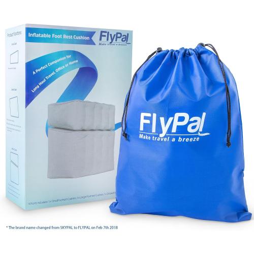 Inflatable Foot Rest, Adjustable Travel Leg Rest, Kids Airplane Bed | Patented 3-Height Design • Improves Comfort & Circulation • Reduces Fatigue & Swelling • Lightweight & Portable