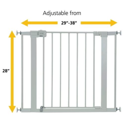 Safety 1st Simple Pass Walk-Through Gate, Grey