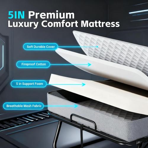 Folding Bed with Mattress Roll Away Frame