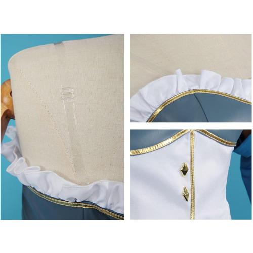 CandyTune Sayaka Miki Cosplay Women Blue Suit Costume Full Set Halloween Medium/Large