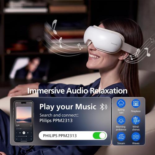 PHILIPS Eye Massager with Heat and Cooling for Daily Eye Comfort&Relaxation