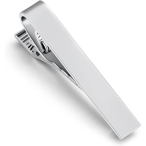 1/2/3Pcs Tie Clips for Men Black Tie Bar Clip Set for Regular Ties Necktie for Wedding Anniversary Business Best Gift Skiny Necktie Meeting Gold Black Long(2.28*0.24) Short (1.69*0.24)