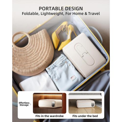 Portable Clothes Dryer, Mini Laundry Dryers with Remote Control, Portable Dryer for Apartments, RVs, Hotels, Small Spaces, Great for drying underwear, socks, swimwear for travel, no wrinkles