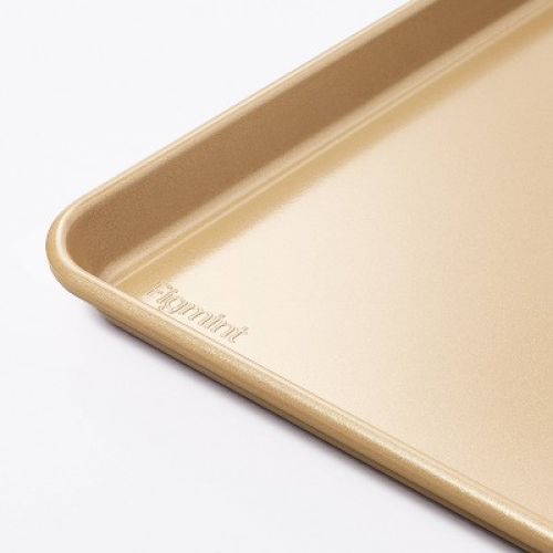 15x21 Nonstick Aluminized Steel Baking Sheet Gold - Figmint™: Large Cookie Sheet, Oven & Dishwasher Safe