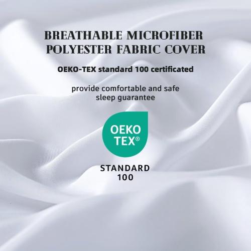 DOWNCOOL Comforters Twin Size, White Duvet Insert, Lightweight Quilt