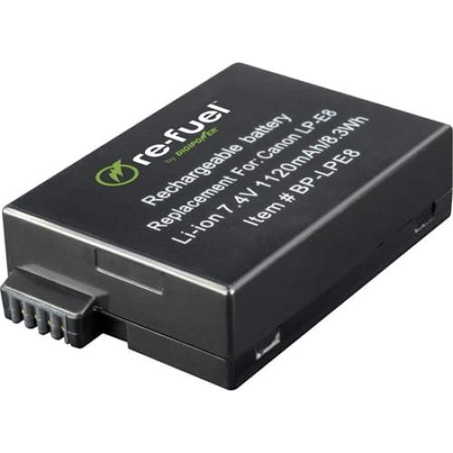 Digipower - Re-Fuel Rechargeable Lithium-Ion Replacement Battery for Canon Lp-e8