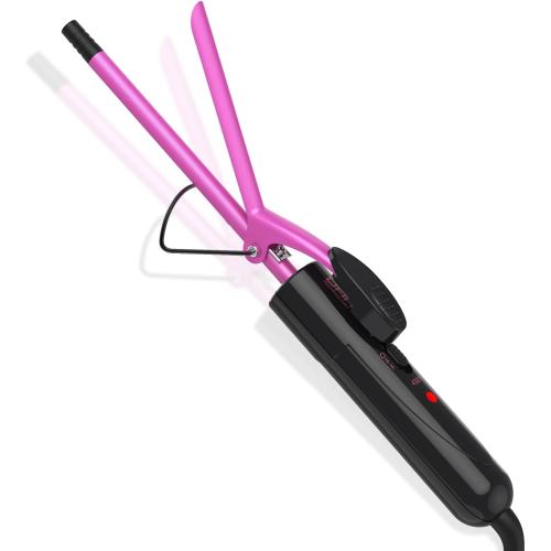 DAN Technology Small Ceramic Curling Wand with Adjustable Temperature for Tight Curls on Short & Long Hair (3/8 Inch, 10MM)
