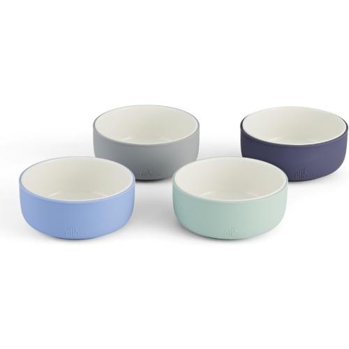 Elk and Friends Kids/Toddler Porcelain Bowls   Silicone Sleeves | 4pk