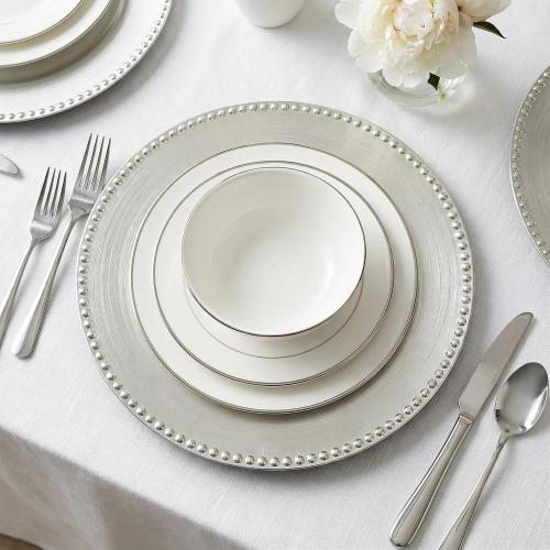 13 Silver Charger Plates 10 PACK,Silver Chargers for Weddings Christmas