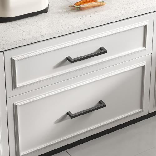 Goldenwarm 15 Pack 6-1/4 Inch Black Cabinet Handles Kitchen Drawer Pulls