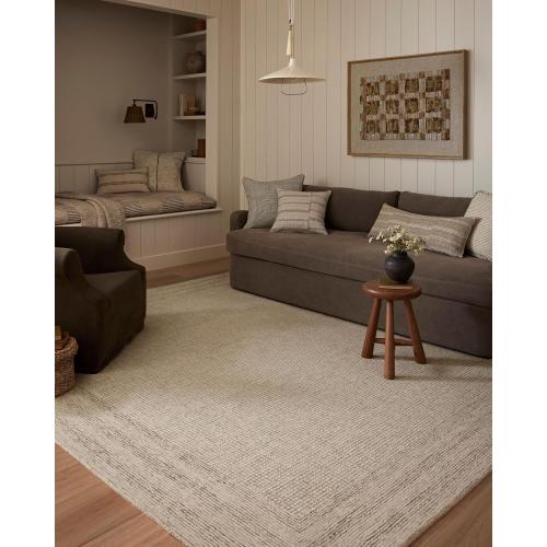 Loloi Amber Lewis Windsor Collection WIN-01 Ivory/Stone 2'-3 x 3'-9 Accent Rug
