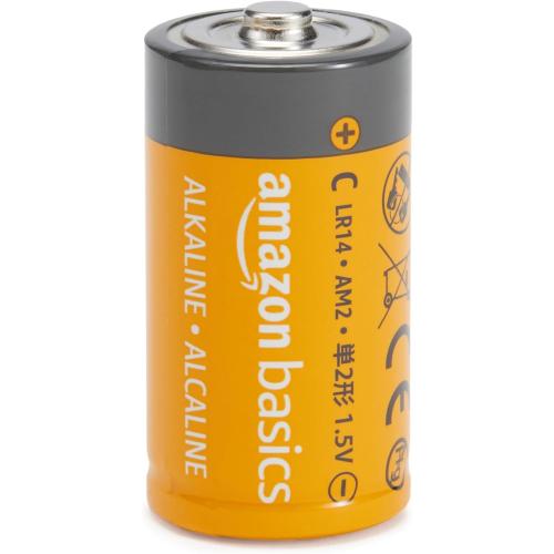Amazon Basics C Cell Alkaline All-Purpose Batteries, 1.5 Volt, Long-Lasting Reliable Power, 5-Year Shelf Life, 6 pack