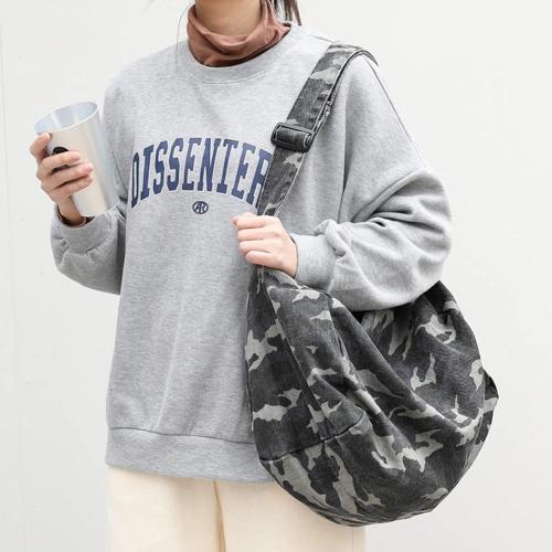 Crossbody Bags Camouflage Hobo Crossbody Bag Large Capacity Washable Zipper for Leisure Travel Shopping Hand Bag