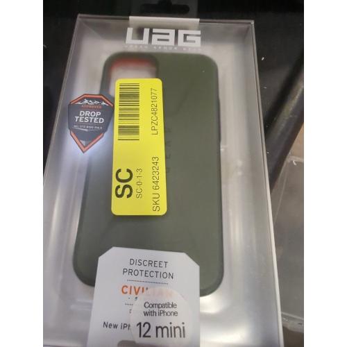UAG - Civilian Hard Shell Case for Apple iPhone 12 Mini - Olive