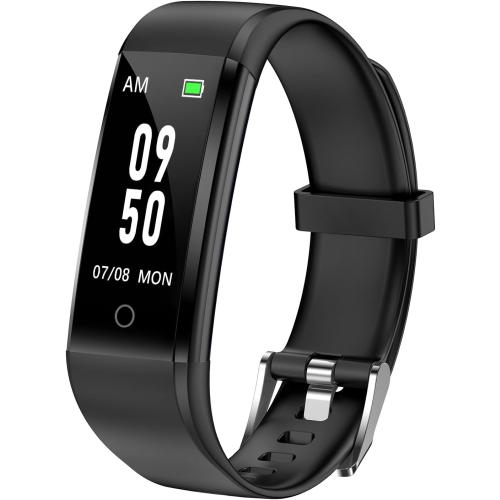 GRV No Bluetooth Pedometer Watch Fitness Tracker No Phone Needed, Step Counter Calories/Sleep Tracker for Walking Running for Men Women Waterproof (Black)
