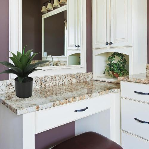 JUSTOYOU 14 Large Artificial Succulent Faux Agave Plant in Pot, Fake Potted Desk Plant Realistic Greenery Artificial Plants for Indoor Office Home Decor Bathroom Kitchen Shelf (Dark Green)
