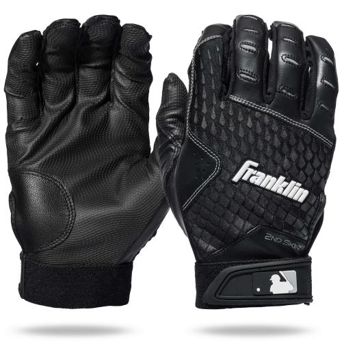 COLOR WHITE ❗❗Franklin Sports MLB Batting Gloves - 2nd Skinz Youth Batting Gloves - Baseball   Softball Gear - Kids  Pair - Youth medium