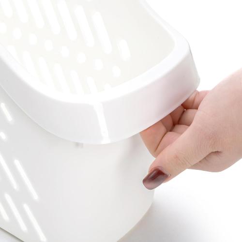 Coloch 2 Pack Plastic Under Sink Organizer with Wheels, Roll Out Bottle Organization Bins Narrow Kitchen Cabinet Organizers Multifunctional Plastic Organizer Basket for Under Sink, Kitchen, Bathroom