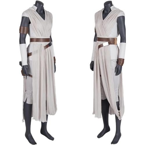 Adult Rey Cosplay Costume Full Set Outfit Halloween Role Play Costume for Women Girls