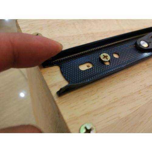BT9834 12 Inches Full Extension Drawer Slides/Ball Bearing Slide Rail 3 Section Black (1 Pair)
