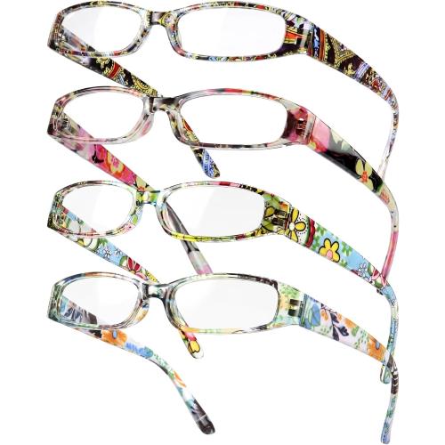 Gaoye 1.5 Readers for Women, Blue Light Blocking Reading Glasses, Stylish Reading Glasses for Women in 4 Patterns