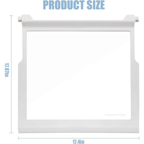 WPW10276348 Refrigerator Glass Shelf Compatible With Whirlpool, Kenmore maytag, Amana, Crosley and more, Part Number: W10276348, AP6018411, PS11751713, 1557829, 2309524