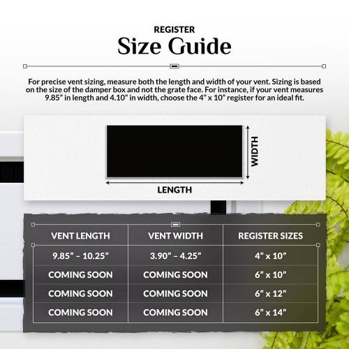 4 in. x 10 in. Paintable Plastic Wall Register in Textured White