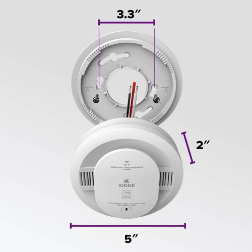 Kidde Hardwired Smart Smoke and Carbon Monoxide Detector, Voice Alerts, Interconnected Alarm