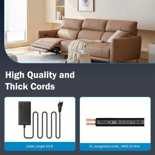 Power Recliner Power Supply, Model KDDY008F Kaidi AC/DC Adapter
