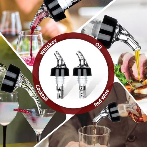 Automatic Measured Bottle Pourer - Quick Shot Spirit Measure Pourer Drinks Wine Cocktail Dispenser Home Bar Tools