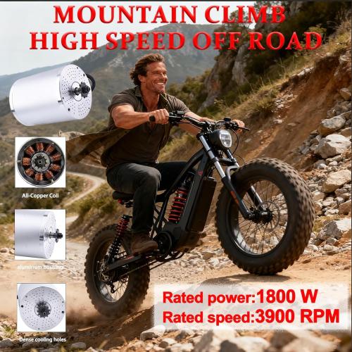 48V Motor Kit 1800W Electric Brushless DC Motor Kit 3900RPM Go Kart Motor