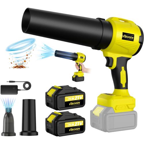 Turbo-Powered Jet Blower Small Leaf Vacuum Cordless with Battery & Charger