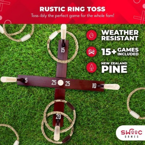 Rustic Ring Toss Outdoor Game