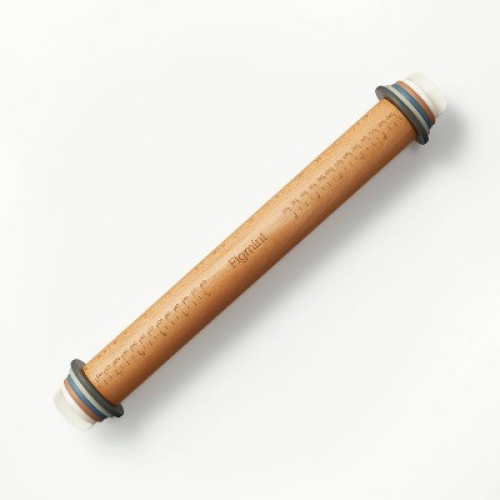17.28 Adjustable Wood Rolling Pin Light Brown - Figmint™