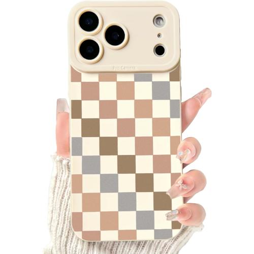 Lovmooful for iPhone 17 Pro Case Cute Lattice Plaid Design-Color Multicolor