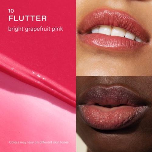 Melixir Vegan Lip Butter #10 Flutter (12 Colors), Hydrating Tinted Lip Balm Stick, Bee-Free, Petrolatum-Free, Plant-Based, Moisturizes Dry & Chapped Lips With Shea Butter, Sheer, Natural Finish