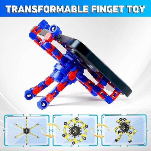 Transformable Fidget Spinners,9PCS Funny Sensory Fidget Toys for Kids
