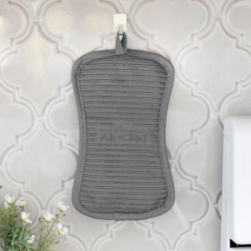 All-Clad Cotton Pot Holder, 2-Pack, Pewter