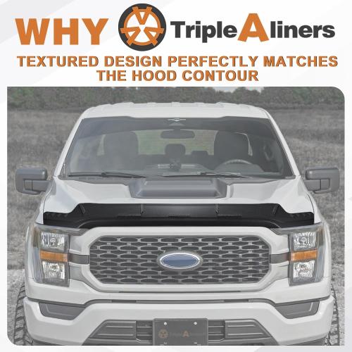 TripleAliners Hood Bug Deflector Protector for 2021-2025 2026 Ford F150