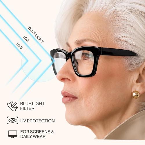 CCVOO 1.0 Style Reading Glasses for Women, Stylish Eyeglasses, Blue Light Readers for Women, Cheaters, (A1 Mix)