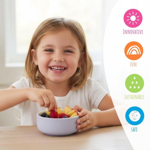 Elk and Friends Kids/Toddler Porcelain Bowls   Silicone Sleeves | 4pk